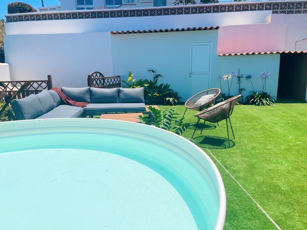 Casa Con Piscina Y Jardin Con Vistas Al Mar Villa Puerto de la Madera Bagian luar foto