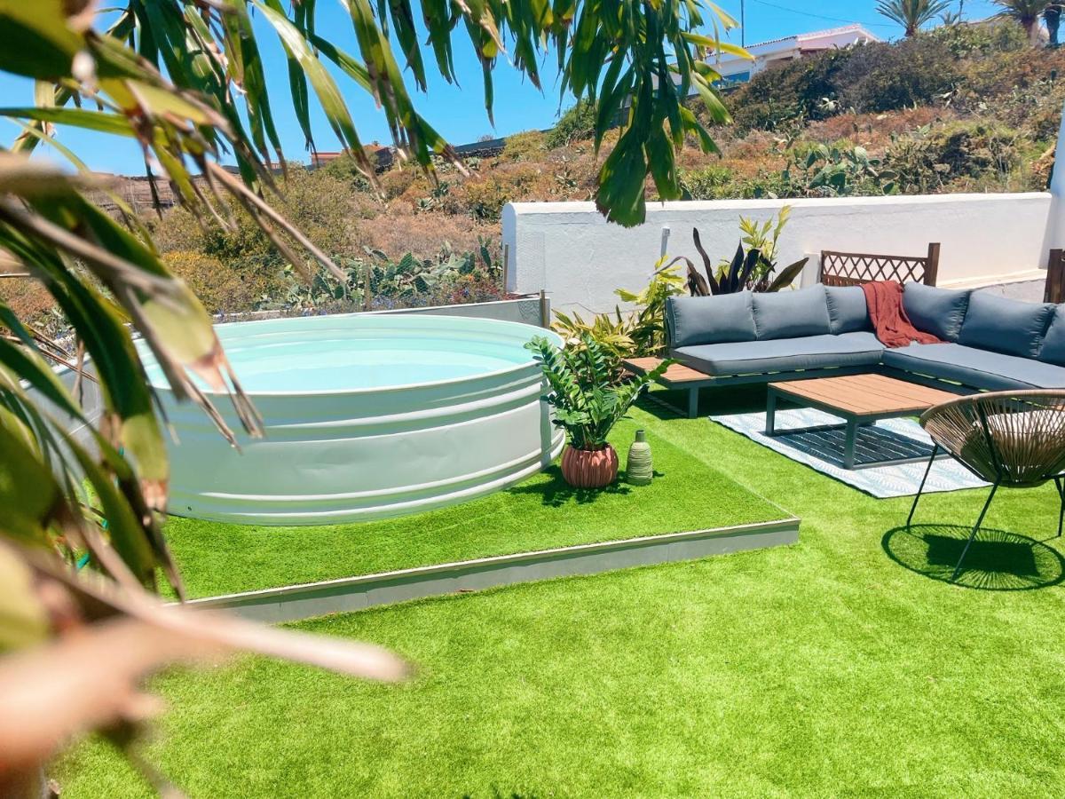 Casa Con Piscina Y Jardin Con Vistas Al Mar Villa Puerto de la Madera Bagian luar foto