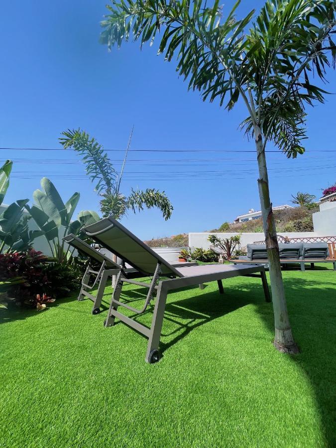 Casa Con Piscina Y Jardin Con Vistas Al Mar Villa Puerto de la Madera Bagian luar foto