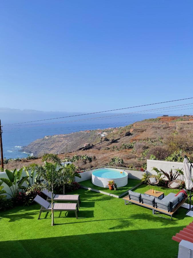 Casa Con Piscina Y Jardin Con Vistas Al Mar Villa Puerto de la Madera Bagian luar foto