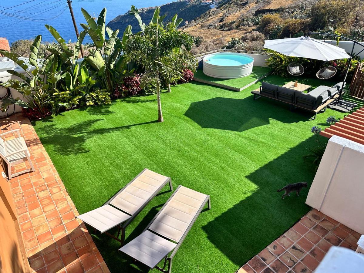 Casa Con Piscina Y Jardin Con Vistas Al Mar Villa Puerto de la Madera Bagian luar foto